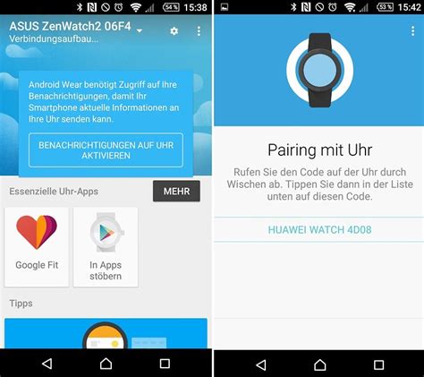 So Richtet Ihr Eine Smartwatch Mit Android Wear Ein