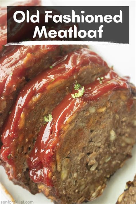 Meatloaf is a dish of ground meat that has been combined with other ingredients and formed into the shape of a loaf, then baked or smoked. Old Fashioned Meatloaf - seniorskillet.com