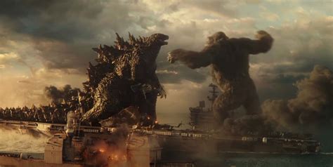 The Insane Godzilla King Kong Aircraft Carrier Fight Scene Is