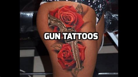 Gun Tattoo Designs Best Gun Tattoos Hd Youtube