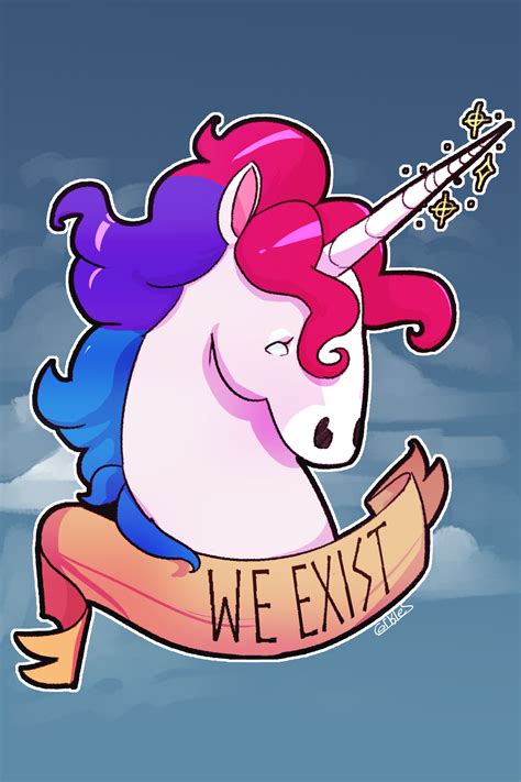 First Post Here Heres A Bisexual Unicorn I Drew Rbisexual