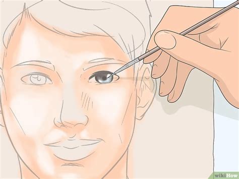 Cómo pintar un rostro con pintura acrílica 12 Pasos
