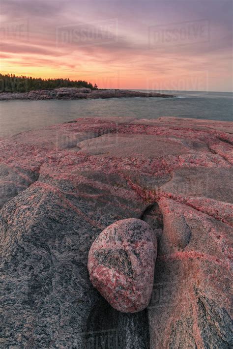 Rocky Coastline At Sunset Lackies Head And Green Cove Cape Breton National Park Nova Scotia