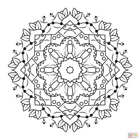 17 Flowers Mandala Coloring Pages