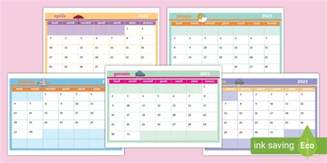 Calendario Editabile Twinkl Teacher Made