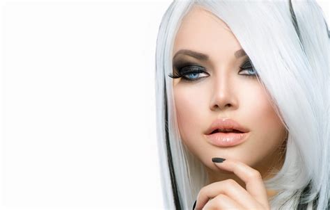 760824 4k 5k lips blonde girl face glance hair rare gallery hd wallpapers