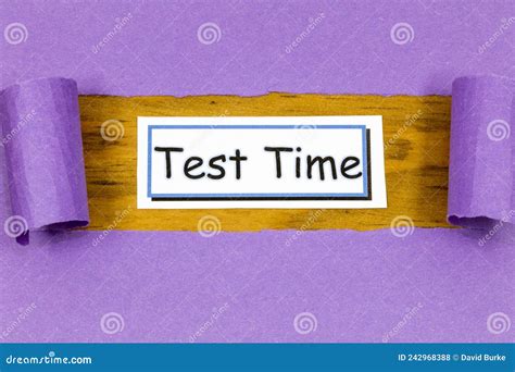 Test Time Education Exam Deadline Sign Banner Student School Stock