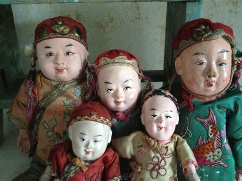 early 20th century antique Chinese dolls Антикварные куклы Куклы