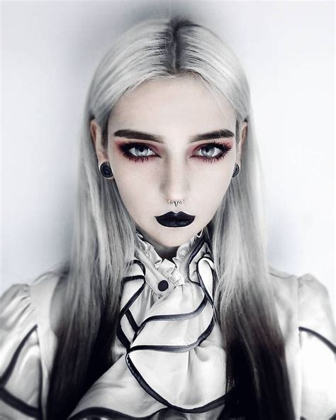 White Goth Gothic Beauty Goth Beauty Cool Hairstyles