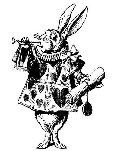 Alice In Wonderland Clipart White Rabbit Alice In Wonderland John