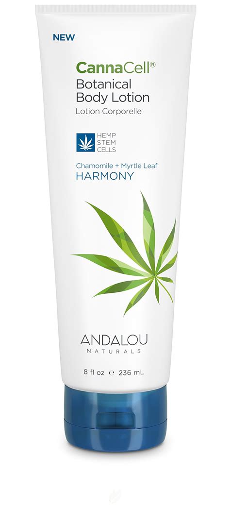 3 Pack Andalou Naturals Cannacell Body Lotion Harmony 8 Ounce