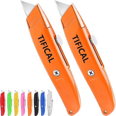 Buy Tifical 2 Pack Box Cutter Utility Knife Box Cutter Retractable