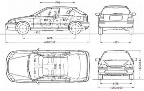 The Blueprints Cars Honda Honda Civic