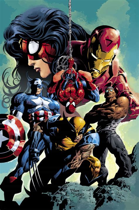 New Avengers By Mike Deodato Jr Comic Art Community Gallery Of