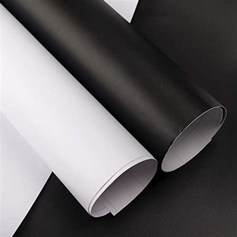 Matte Black And White Permanent Adhesive Vinyl 12 Sheets Of 12in X
