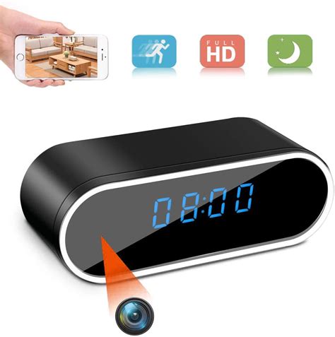 Hidden Spy Camera Clockhd 1080p Wifi Camera Alarm Clock With Night