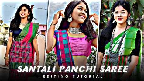Santali Panchi Saree Girl Intro Video Editing Tutorial Alight