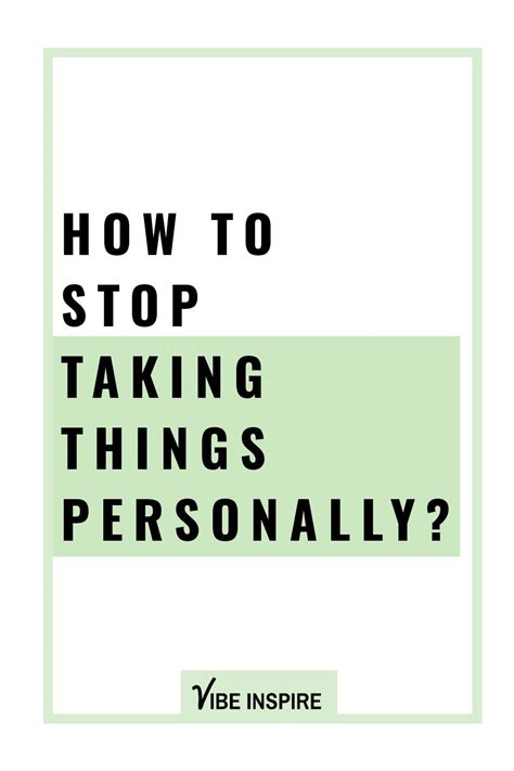 How To Stop Taking Things Personally Self Help Behavioral Therapy