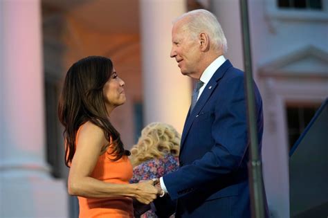 Joe Biden Raises Eyebrows With Flamin Hot Eva Longoria Hug
