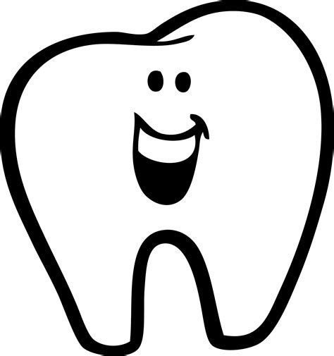 Clip Art Smiling Tooth Clipartix