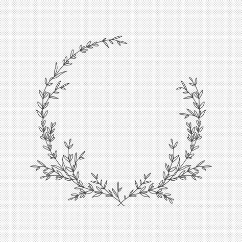 Laurel Wreath Svg Floral Wreath Svg Vector Files Flower Svg