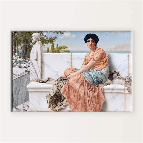 In The Days Of Sappho By John William Godward Mur Gallery