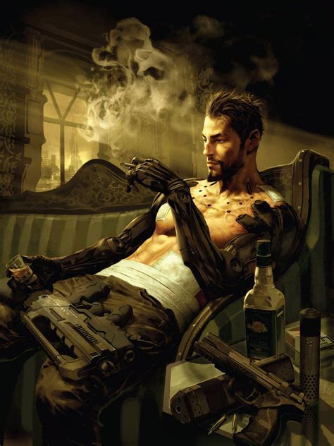 Adam Jensen Characters And Art Deus Ex Human Revolution Cyberpunk