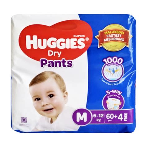 Huggies Dry Pants Baby Diaper Pant M 6 12 Kg Mb Imports