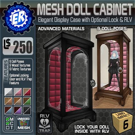 Second Life Marketplace Er Mesh Doll Cabinet