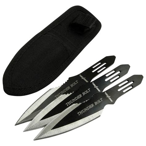 Perfect Point Thunder Bolt Throwing Knife 3 Piece Set