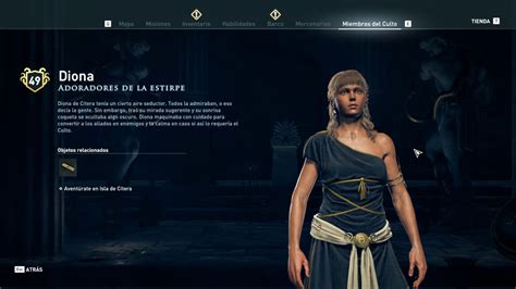 Assassins Creed Odyssey Miembro Del Culto Diona Misi N Por