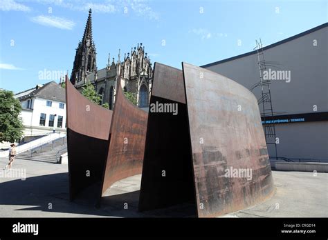 Intersection Steel Sculpture By Richard Serra Theaterplatz Basel