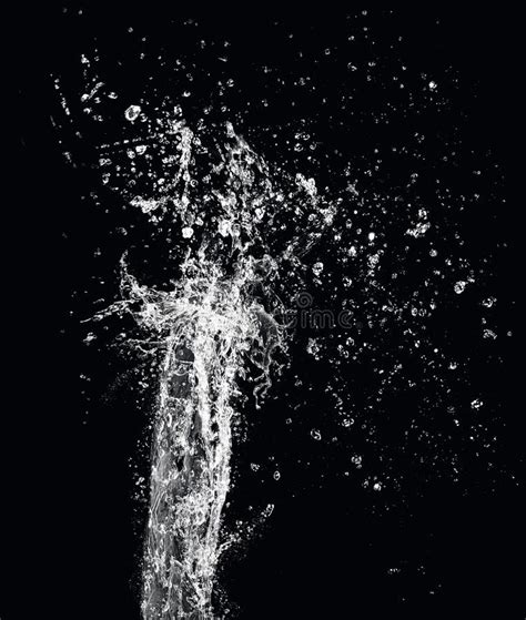 Water Splash Black Background Stock Photo Image Of Energy Beverage