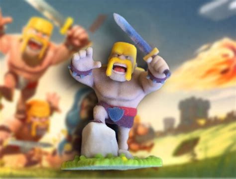 Clash Of Clans Barbarian Action Figure Statue