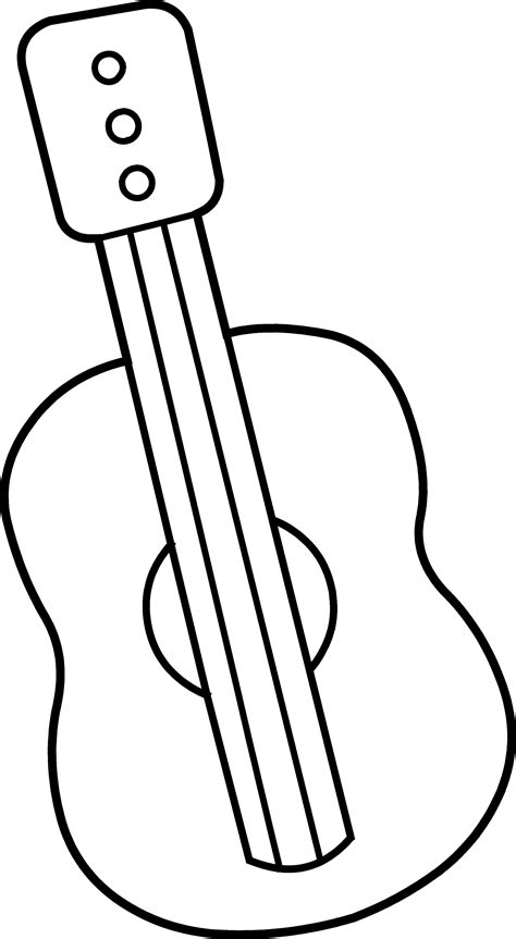 Free Guitar Coloring Page Acoustic Guitar Coloring Pages At