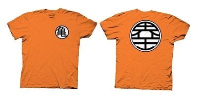 Most famous dragon ball shirt featuring the go symbol on the front and on the back is the must have for any dbz (dbgt, dbkai, dbs) fan. orange Dragon Ball Z t-shirt with Goku's Uniform ...
