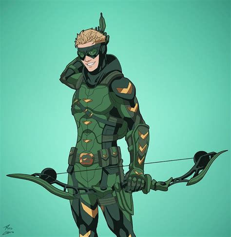 Connor Hawke Green Arrow Hood Down By Dannyk999 Dc Comics Art