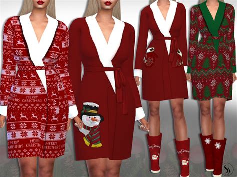 The Sims Resource Xmas Robes