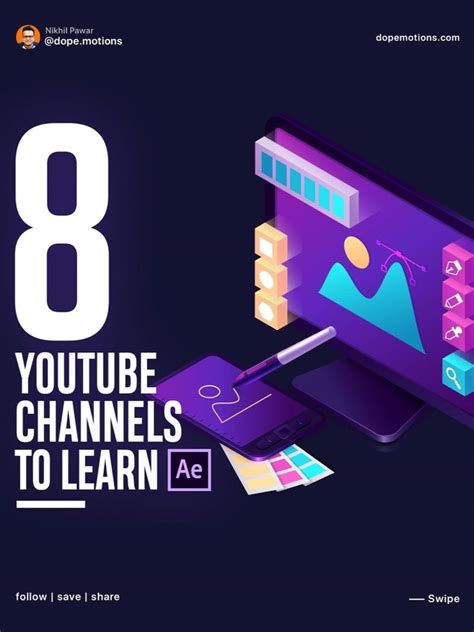 8 Youtube Channels To Learn Adobe After Effects | Graphic design