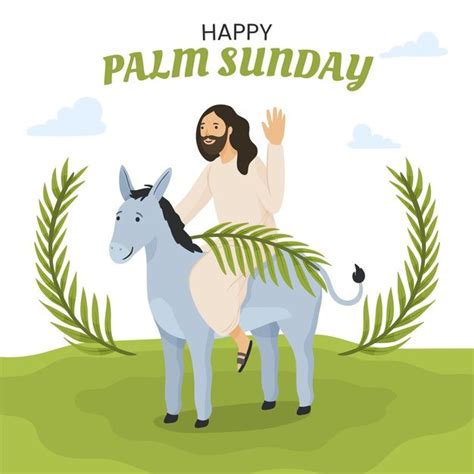 Premium Vector Hand Drawn Palm Sunday Illustration Artofit