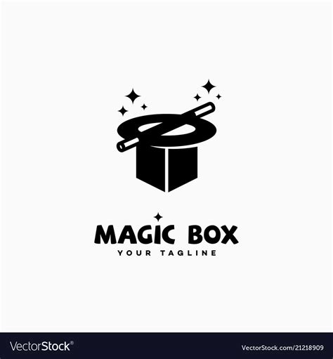 Magic Box Logo Royalty Free Vector Image Vectorstock