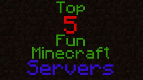 Top 5 Fun Minecraft Servers You Probably Dont Know Youtube