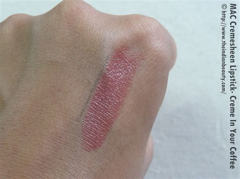 MAC Cremesheen Lipstick Creme In Your Coffee Review Swatches FOTD
