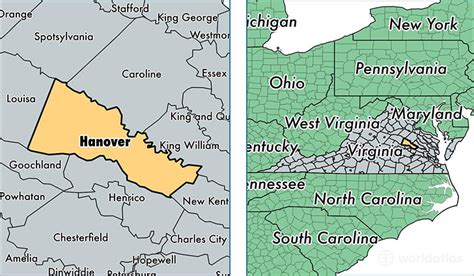 Hanover County Virginia Map Of Hanover County Va Where Is Hanover
