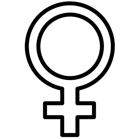 Gender Symbol Female Female Gender Sign Clipart Hd Png