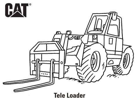 Backhoe Coloring Pages Printable