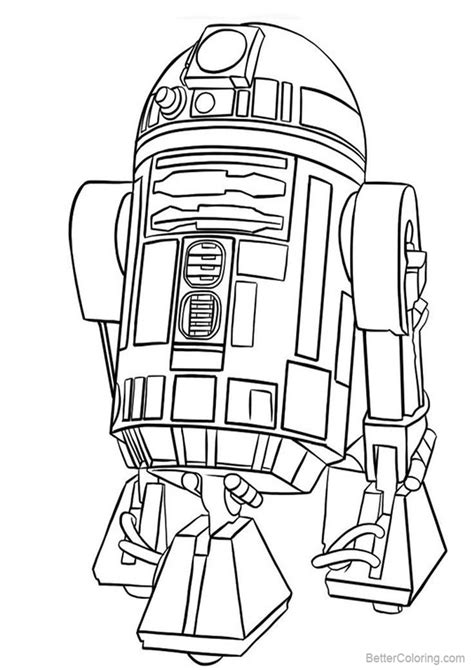 R2d2 Coloring Pages Free Printable Coloring Pages