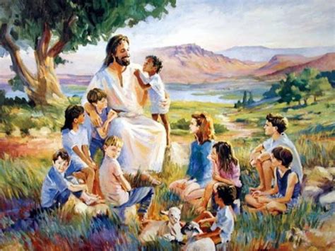 Gambar Tuhan Yesus Bersama Anak Anak Ilmu