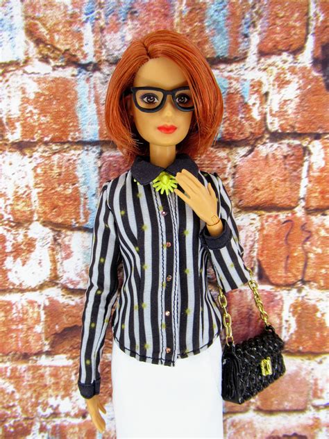 Barbie Clothes Doll Clothes Striped Shirt For Barbie Doll Etsy