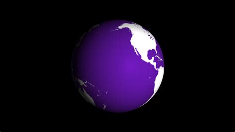 Animated Globe World Map Purple Transparent Background 8242822 Stock